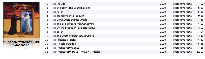 Symphony X - V: The New Mythology Suite